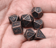 Critlings 7pc Mini RPG Set - Dark Copper
